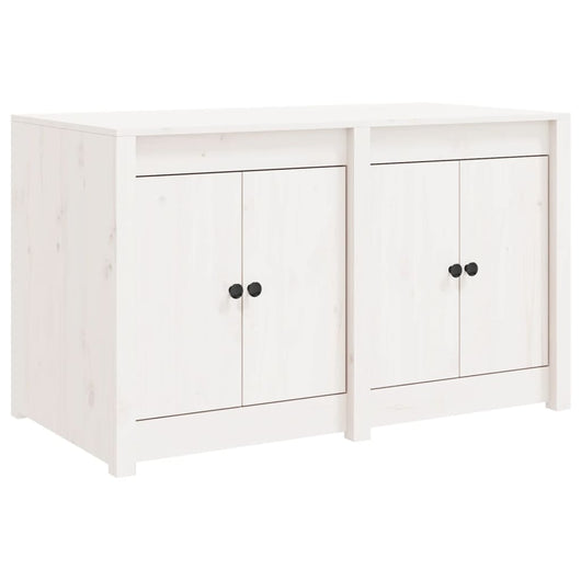 Mobile da Cucina da Esterno Bianco 106x55x64 cm Legno Massello di Pino 832338