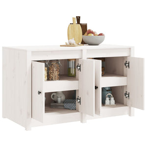 Mobile da Cucina da Esterno Bianco 106x55x64 cm Legno Massello di Pinocod mxl 83679