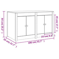 Mobile da Cucina da Esterno 106x55x64 cm Legno Massello di Douglas 832340