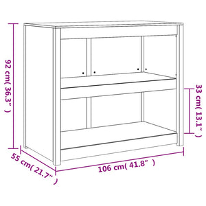 Mobile da Cucina da Esterno 106x55x92 cm Legno Massello di Pino 832345