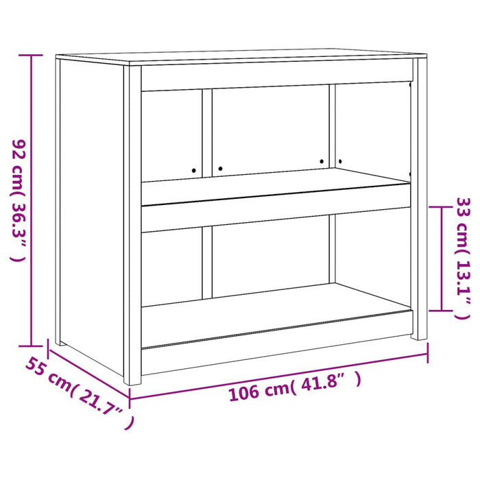 Mobile da Cucina da Esterno 106x55x92 cm Legno Massello di Pino 832345