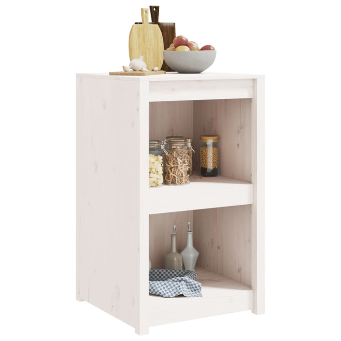 Mobile da Cucina da Esterno Bianco 55x55x92 cm Legno Massello di Pinocod mxl 83682