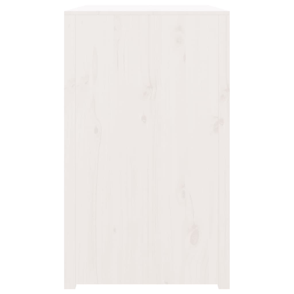 Mobile da Cucina da Esterno Bianco 106x55x92 cm Legno Massello di Pino 832354