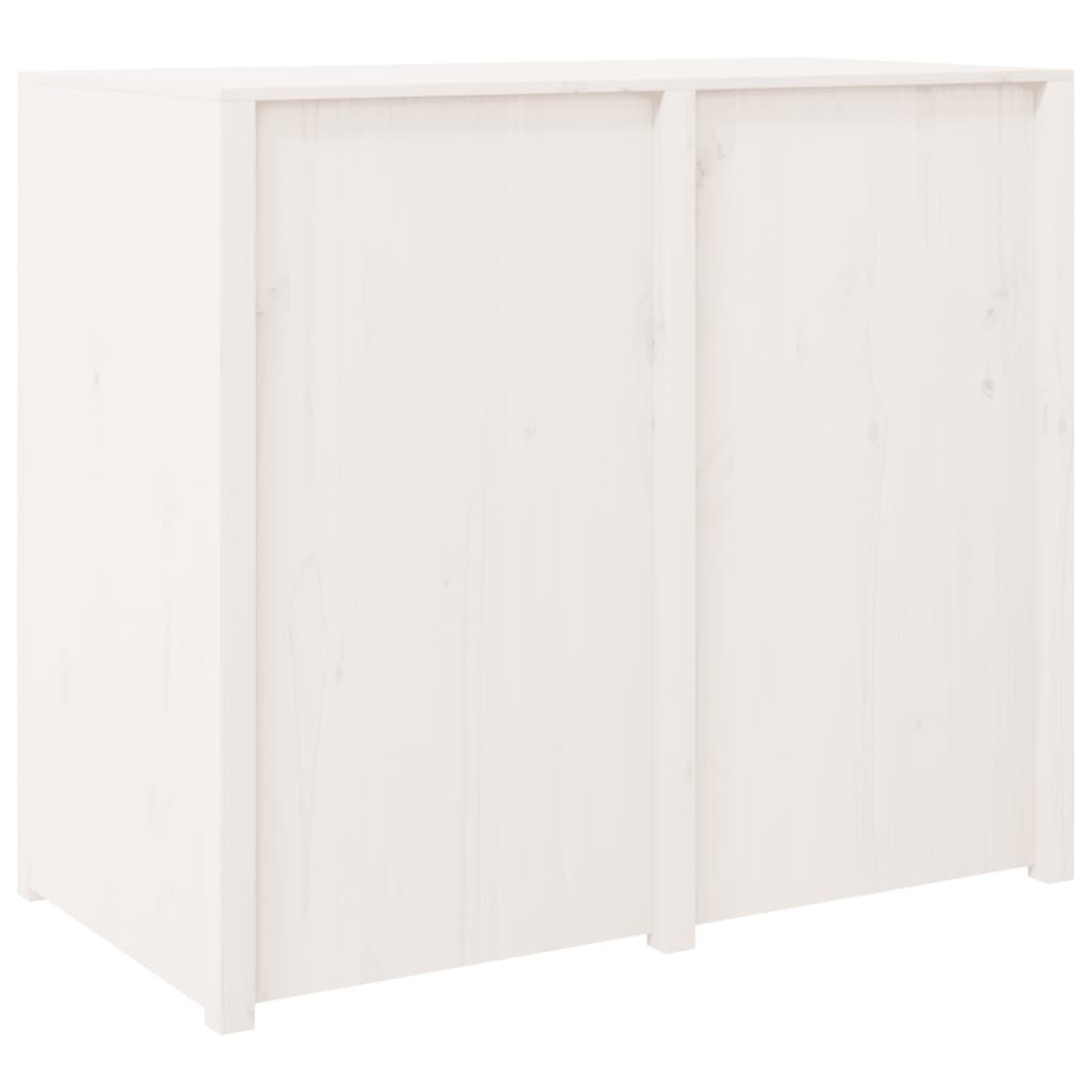 Mobile da Cucina da Esterno Bianco 106x55x92 cm Legno Massello di Pino 832354