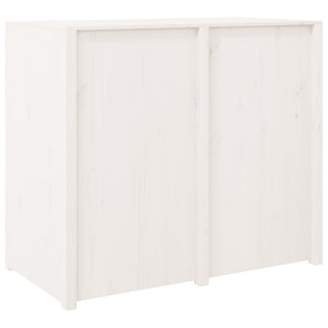 Mobile da Cucina da Esterno Bianco 106x55x92 cm Legno Massello di Pino 832354