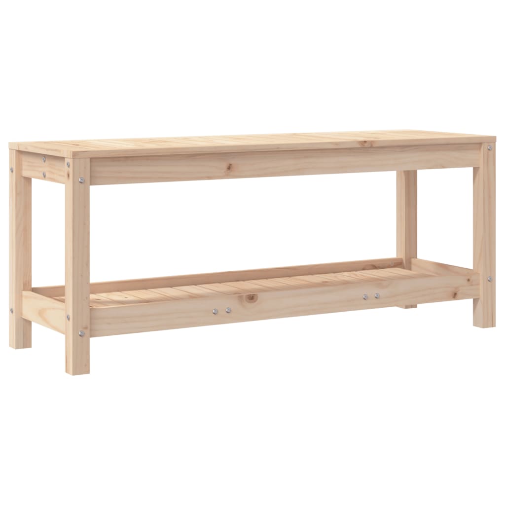 Panca da Giardino 108x35x45 cm in Legno Massello di Pino 832382