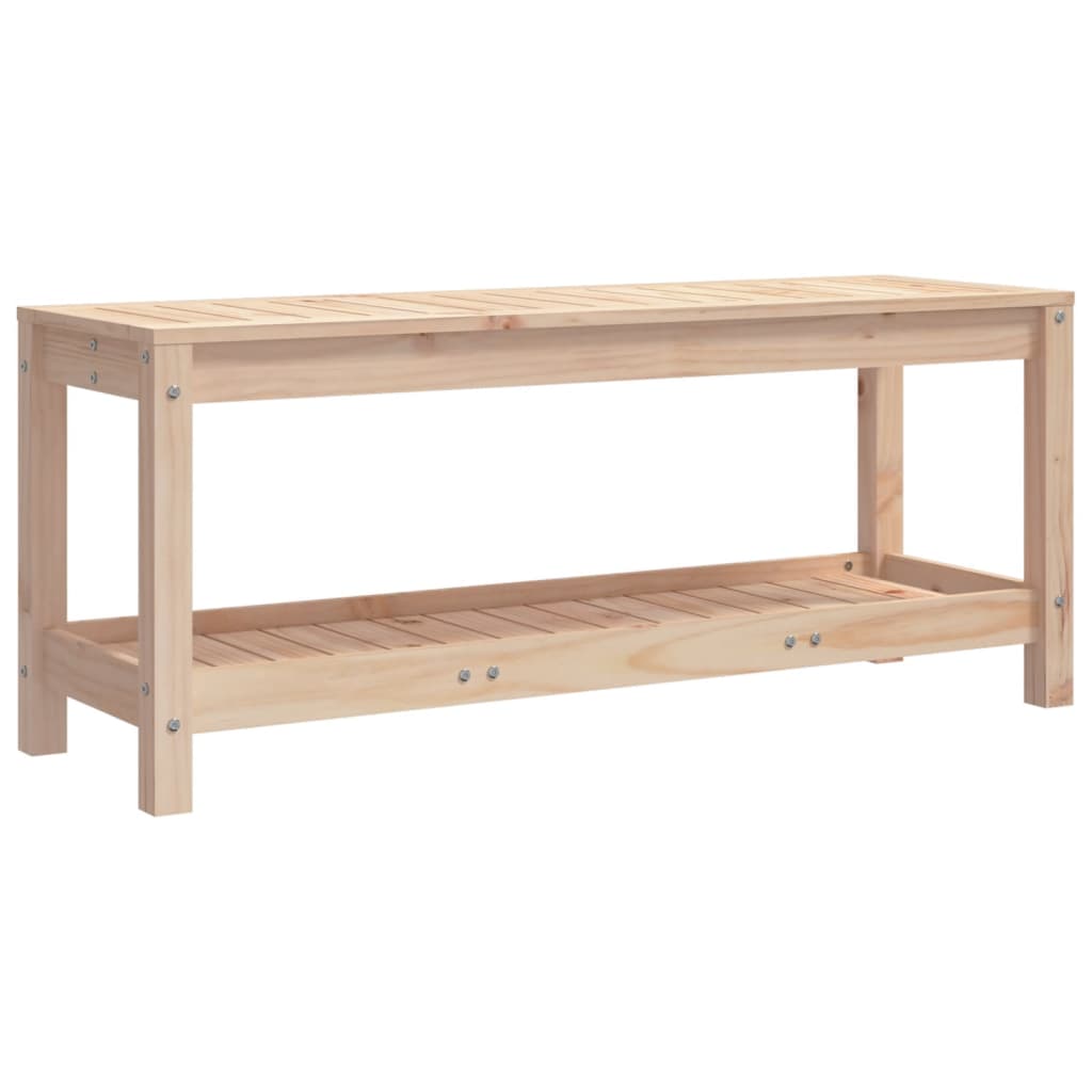 Panca da Giardino 108x35x45 cm in Legno Massello di Pino 832382