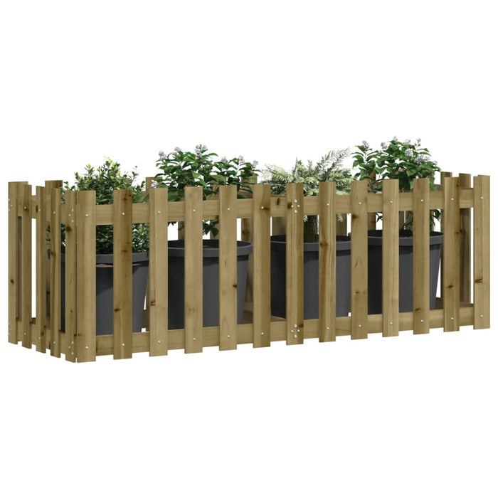 Fioriera da Giardino Recinzione 150x50x50cm in Pino Impregnatocod mxl 83693