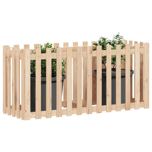 Fioriera Rialzata Giardino a Recinzione 150x50x70cm Legno Pinocod mxl 107623