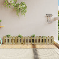 Fioriera da Giardino Recinzione 200x30x30cm in Pino Impregnatocod mxl 107624