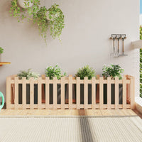 Fioriera da Giardino a Recinzione 200x50x50cm Massello Pinocod mxl 83695