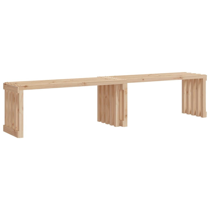 Panca da Giardino Estensibile 212,5x40,5x45 cm Massello Pino 832525