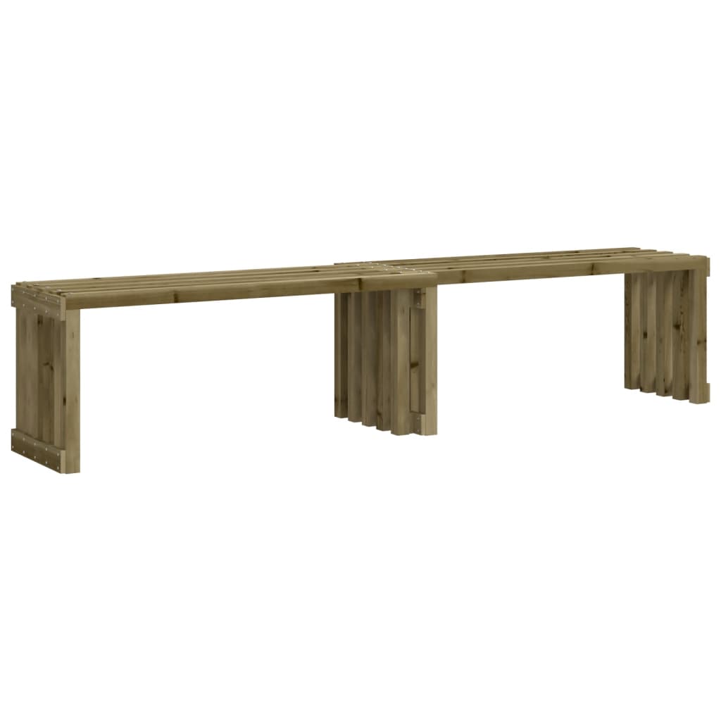 Panca da Giardino Estensibile 212,5x40,5x45 cm Pino Impregnato 832529