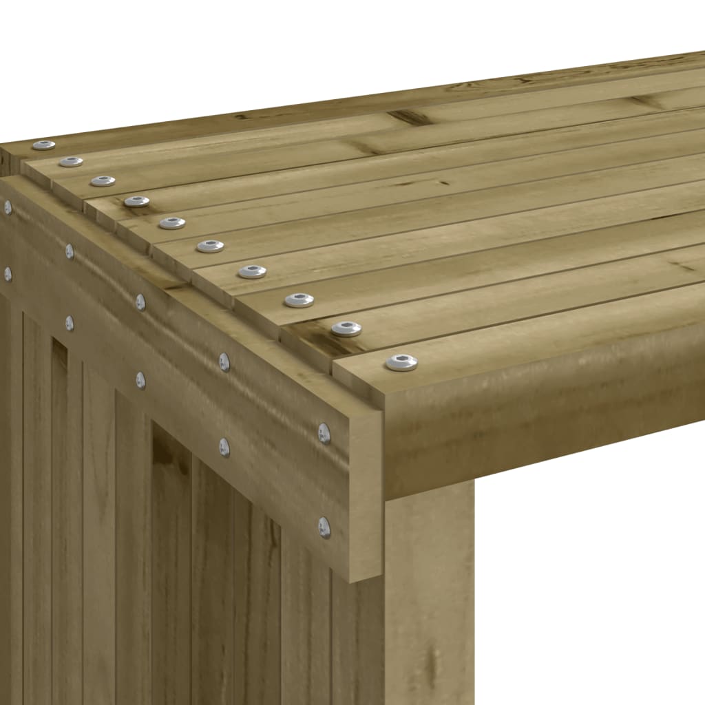 Panca da Giardino Estensibile 212,5x40,5x45 cm Pino Impregnato 832529