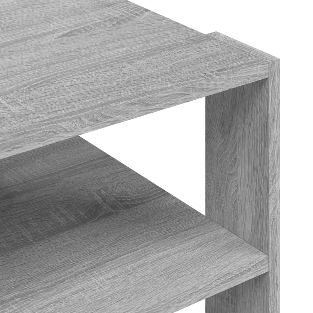 Tavolino Salotto Grigio Sonoma 59,5x59,5x40cm Legno Multistrato 834255