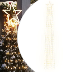 Illuminazione per Albero di Natale 320 LED Bianco Caldo 375 cm 356923