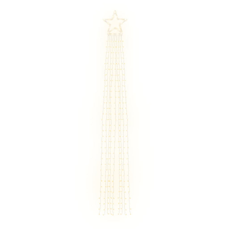 Illuminazione per Albero di Natale 320 LED Bianco Caldo 375 cm 356923