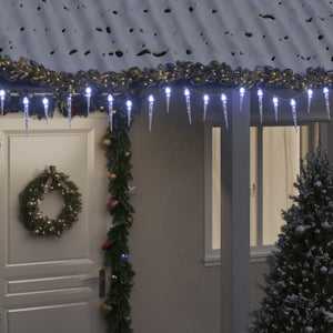 Luce Natale a Ghiacciolo 200 LED Bianco Freddo 20m Acrilico PVC 356228