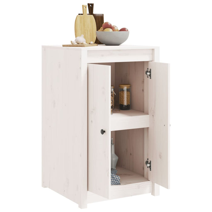 Mobile da Cucina da Esterno Bianco in Legno Massello di Pinocod mxl 108606