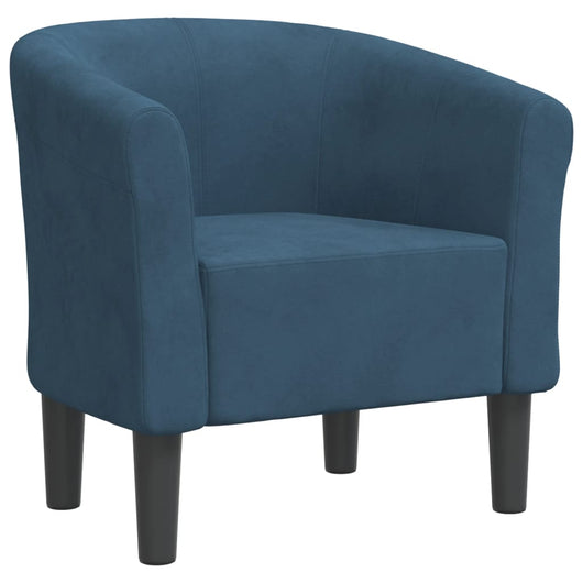 Poltrona Cabriolet Blu Scuro in Velluto 356445