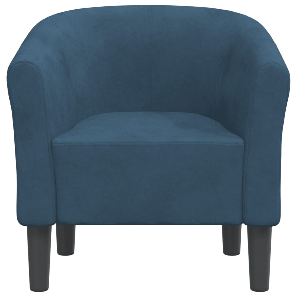 Poltrona Cabriolet Blu Scuro in Velluto 356445