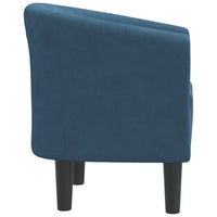 Poltrona Cabriolet Blu Scuro in Velluto 356445