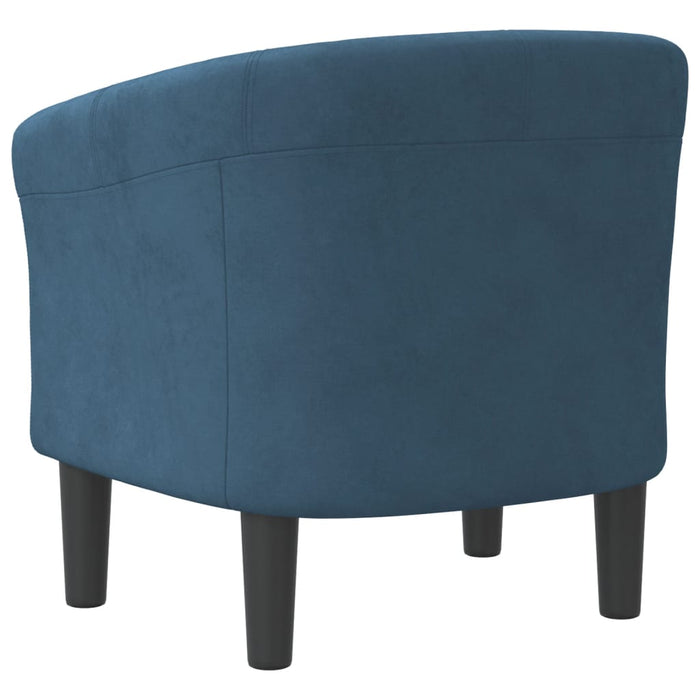 Poltrona Cabriolet Blu Scuro in Velluto 356445