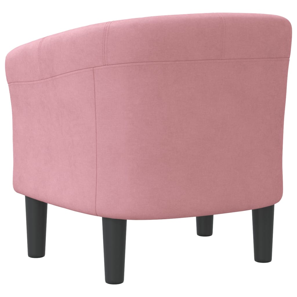 Poltrona Cabriolet Rosa in Velluto 356446