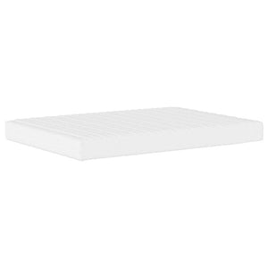 Materasso in Schiuma Bianco 140x190 cm Durezza H2 H3 356344