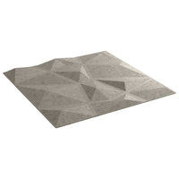 Pannelli Murali 24 pz Grigio Cemento 50x50 cm EPS 6 m² Diamante 356927