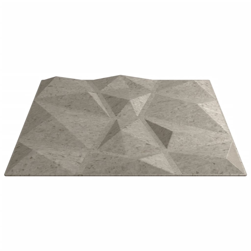 Pannelli Murali 24 pz Grigio Cemento 50x50 cm EPS 6 m² Diamante 356927