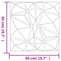 Pannelli Murali 24 pz Grigio Cemento 50x50 cm EPS 6 m² Diamante 356927