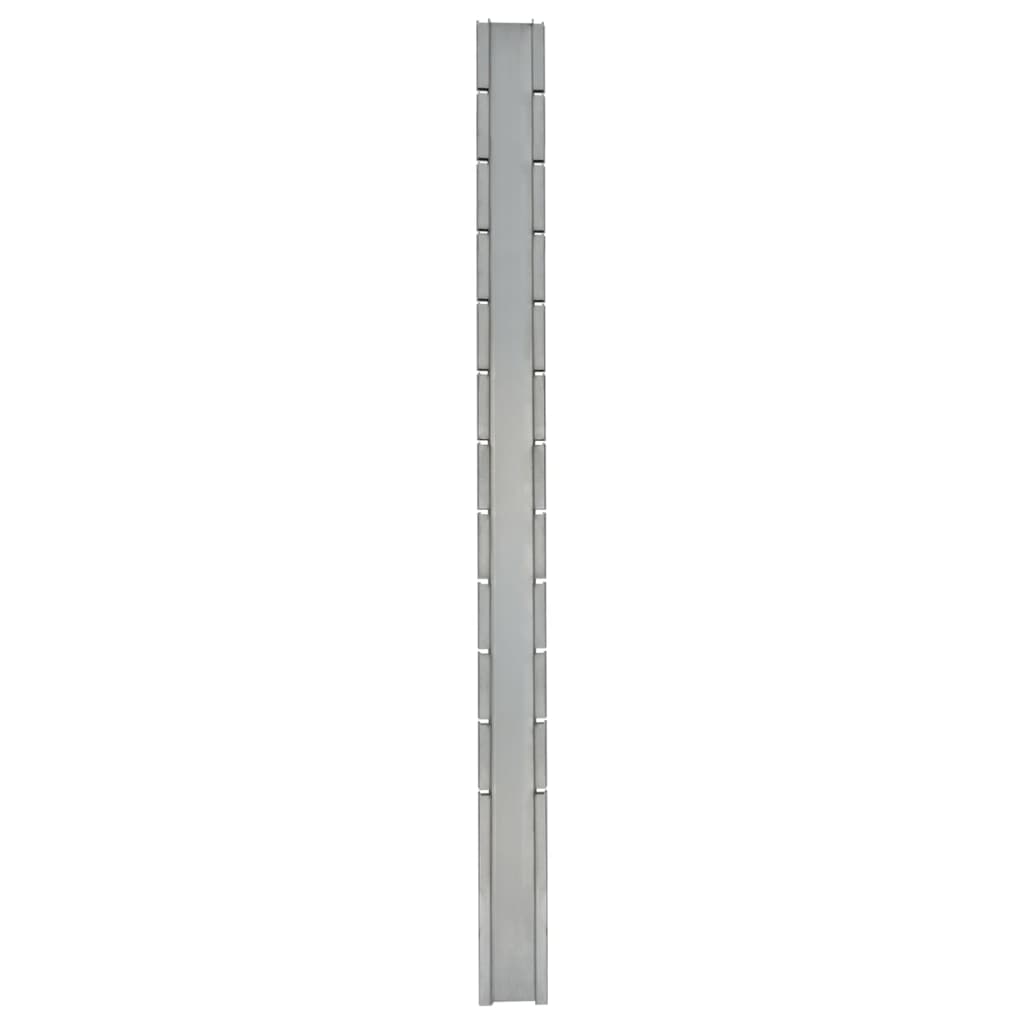 Pali per Recinzione da Giardino 30 pz Argento 280 cm in Acciaio 3196211