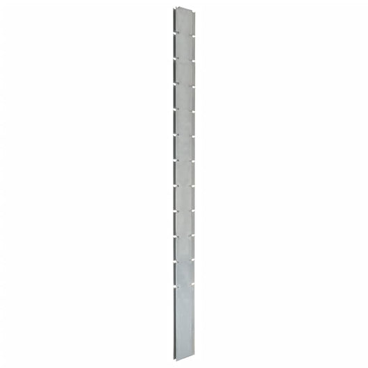 Pali per Recinzione da Giardino 40 pz Argento 280 cm in Acciaiocod mxl 124990