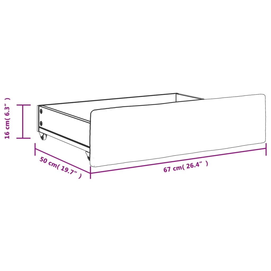 Cassetti da Letto 2pz Grigio Chiaro Legno Multistrato e Tessuto 833910