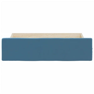 Cassetti da Letto 2pz Blu in Legno Multistrato e Velluto 833915