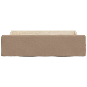 Cassetti da Letto 2pz Cappuccino Legno Multistrato e Similpelle 833925