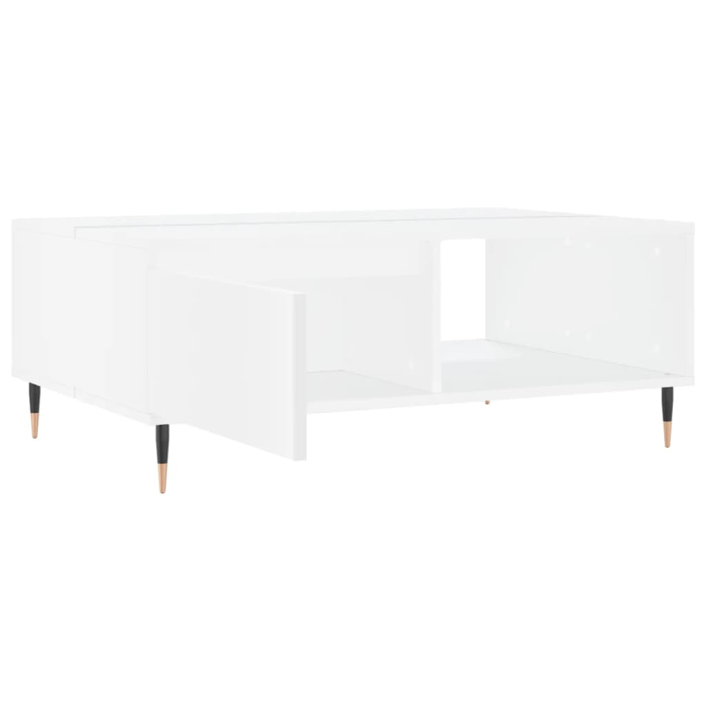 Tavolino da Salotto Bianco 90x60x35 cm in Legno Multistrato 827052