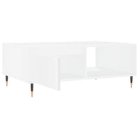 Tavolino da Salotto Bianco 90x60x35 cm in Legno Multistrato 827052