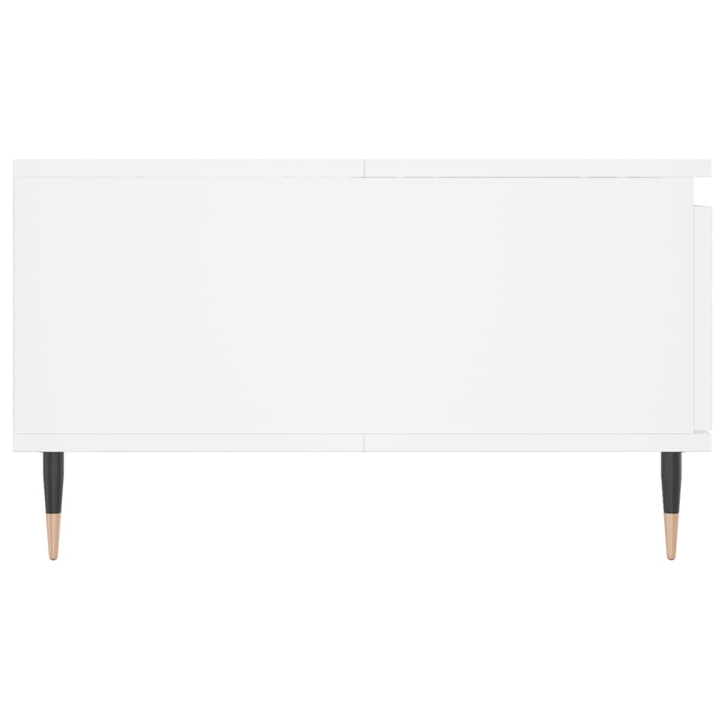 Tavolino da Salotto Bianco 90x60x35 cm in Legno Multistrato 827052