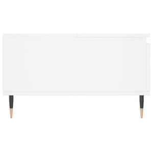 Tavolino da Salotto Bianco 90x60x35 cm in Legno Multistrato 827052