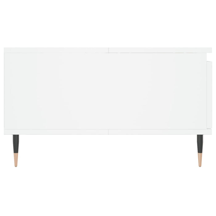 Tavolino da Salotto Bianco 90x60x35 cm in Legno Multistrato 827052