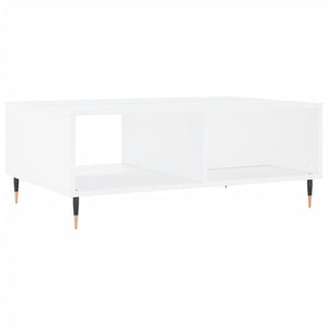 Tavolino da Salotto Bianco 90x60x35 cm in Legno Multistrato 827052