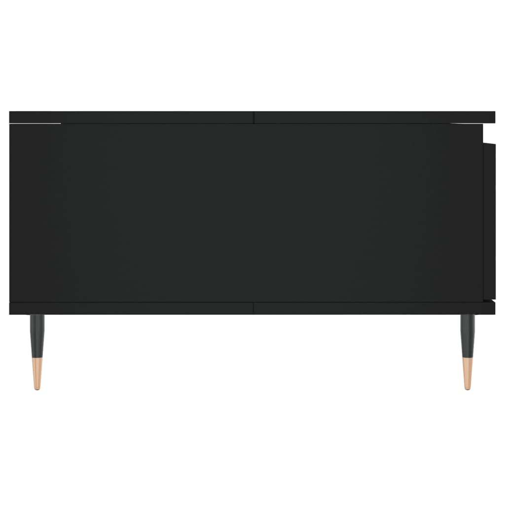 Tavolino da Salotto Nero 90x60x35 cm in Legno Multistrato 827053