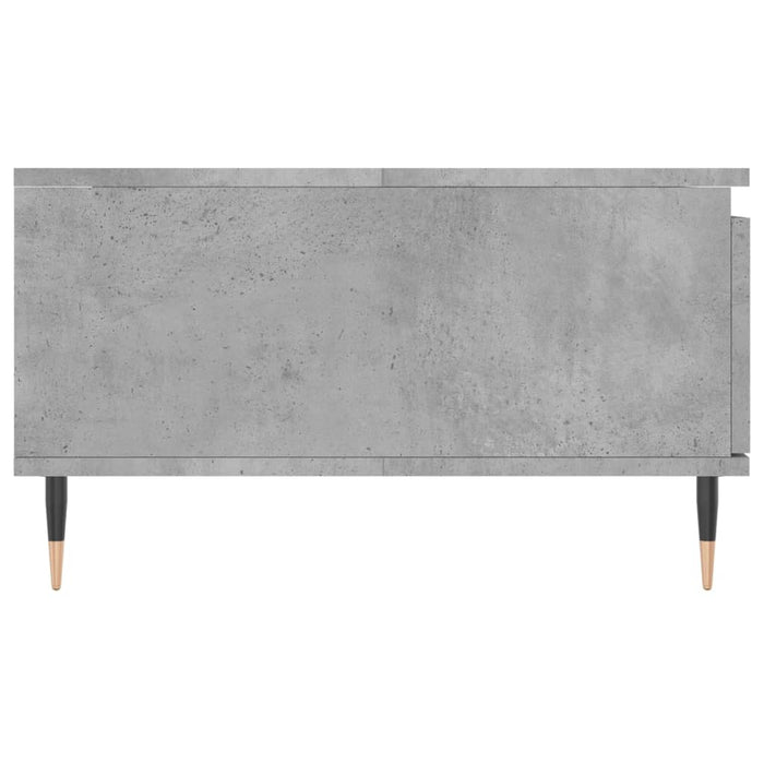 Tavolino da Salotto Grigio Cemento 90x60x35cm Legno Multistrato 827056