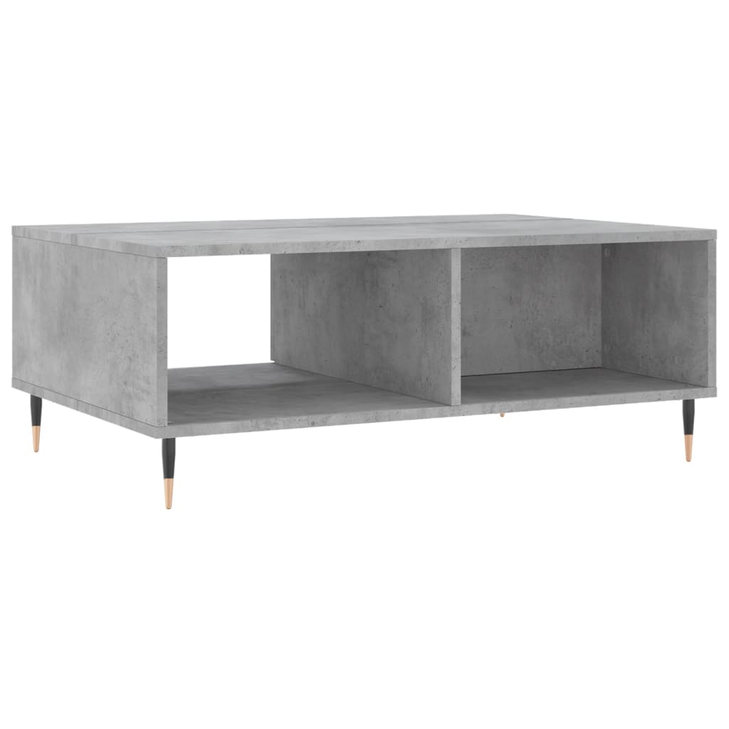 Tavolino da Salotto Grigio Cemento 90x60x35cm Legno Multistrato 827056