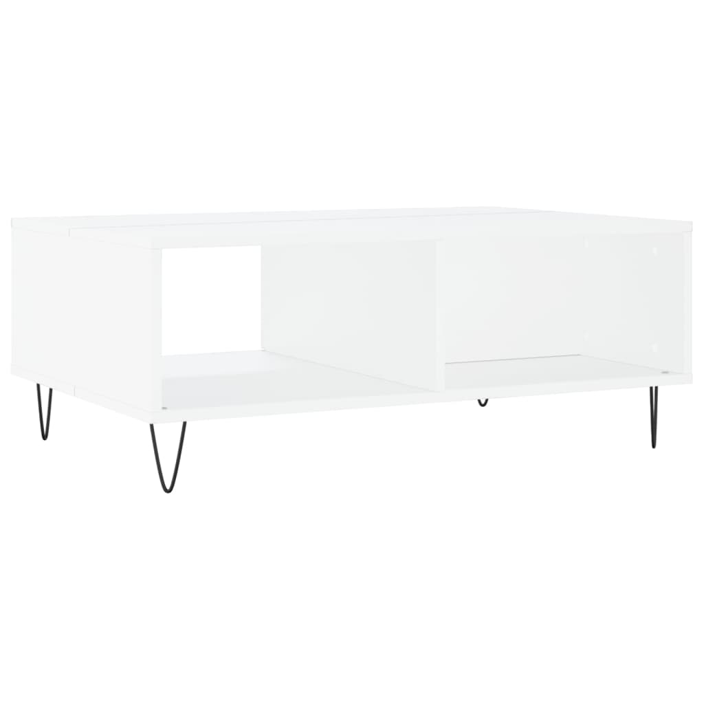 Tavolino da Salotto Bianco 90x60x35 cm in Legno Multistrato 827060