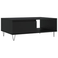 Tavolino da Salotto Nero 90x60x35 cm in Legno Multistratocod mxl 103062