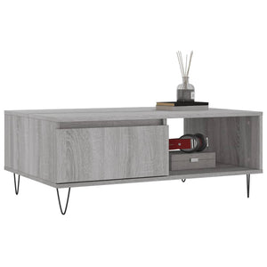 Tavolino da Salotto Grigio Sonoma 90x60x35 cm Legno Multistrato 827066