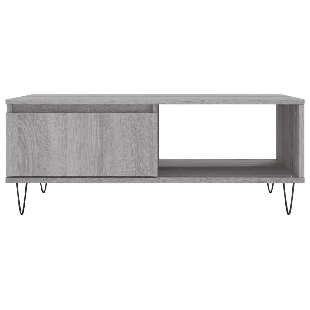 Tavolino da Salotto Grigio Sonoma 90x60x35 cm Legno Multistrato 827066